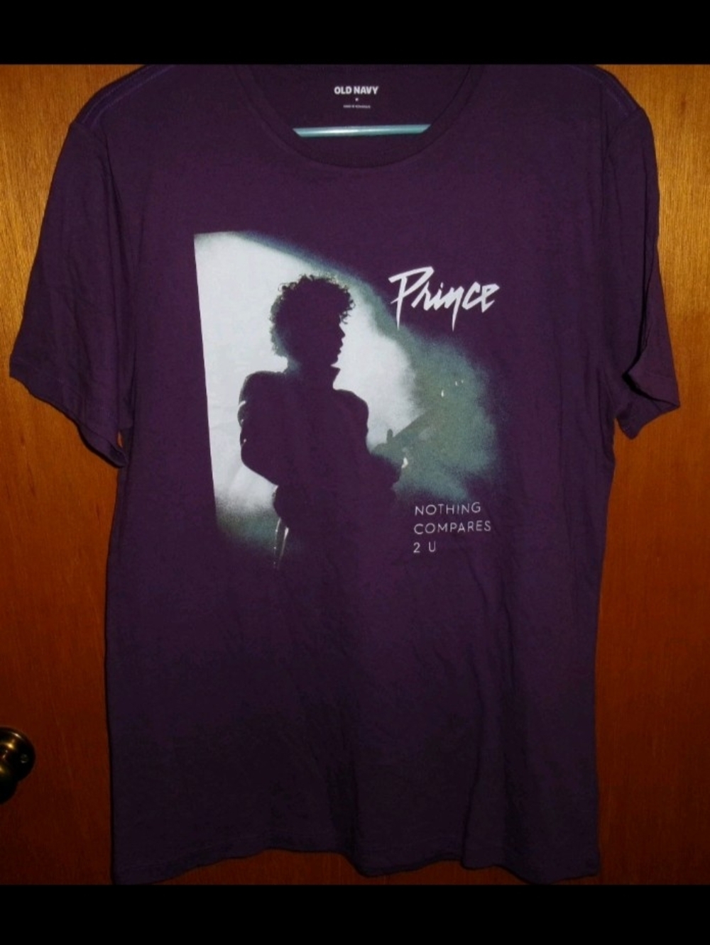 Free Ship!!!Old Navy Purple Prince Graphic Short Sleeve Tee Sz Medium